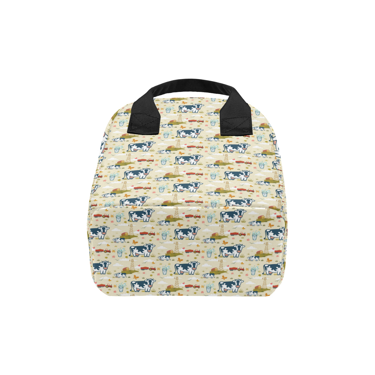 Cow Farm Design Print Insulated Lunch Bag