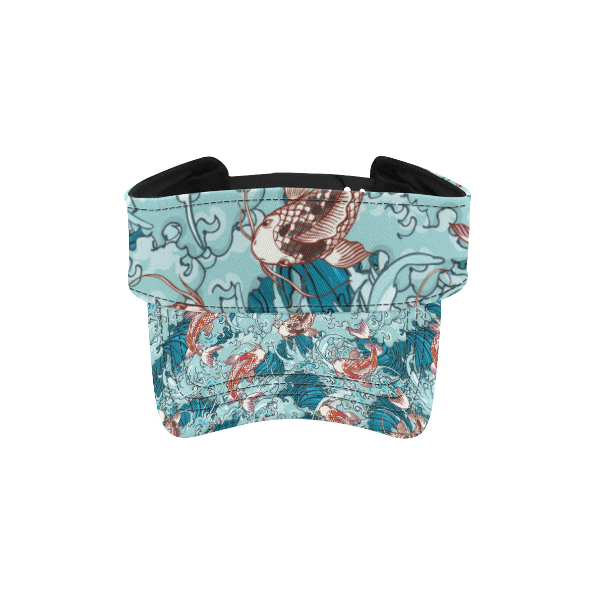 KOI Fish Pattern Print Design 05 Unisex Sun Visor