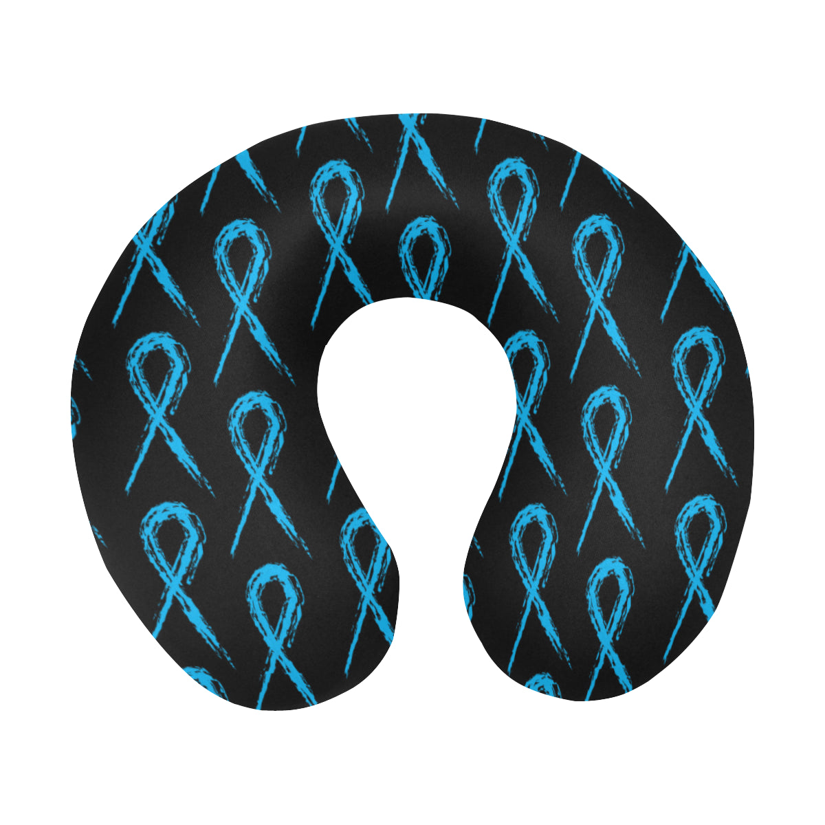 Prostate cancer Pattern Print Design A02 U-Shaped Travel Neck Pillow
