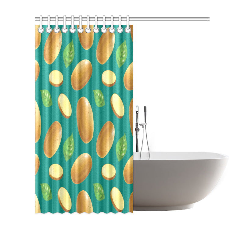 Potato Pattern Print Design A04 Shower Curtain