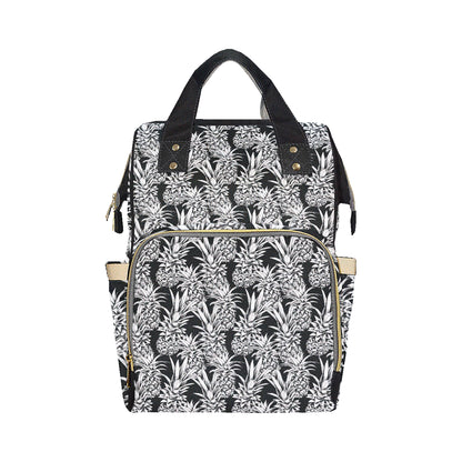 Pineapple Pattern Print Design PP08 Diaper Bag Backpack