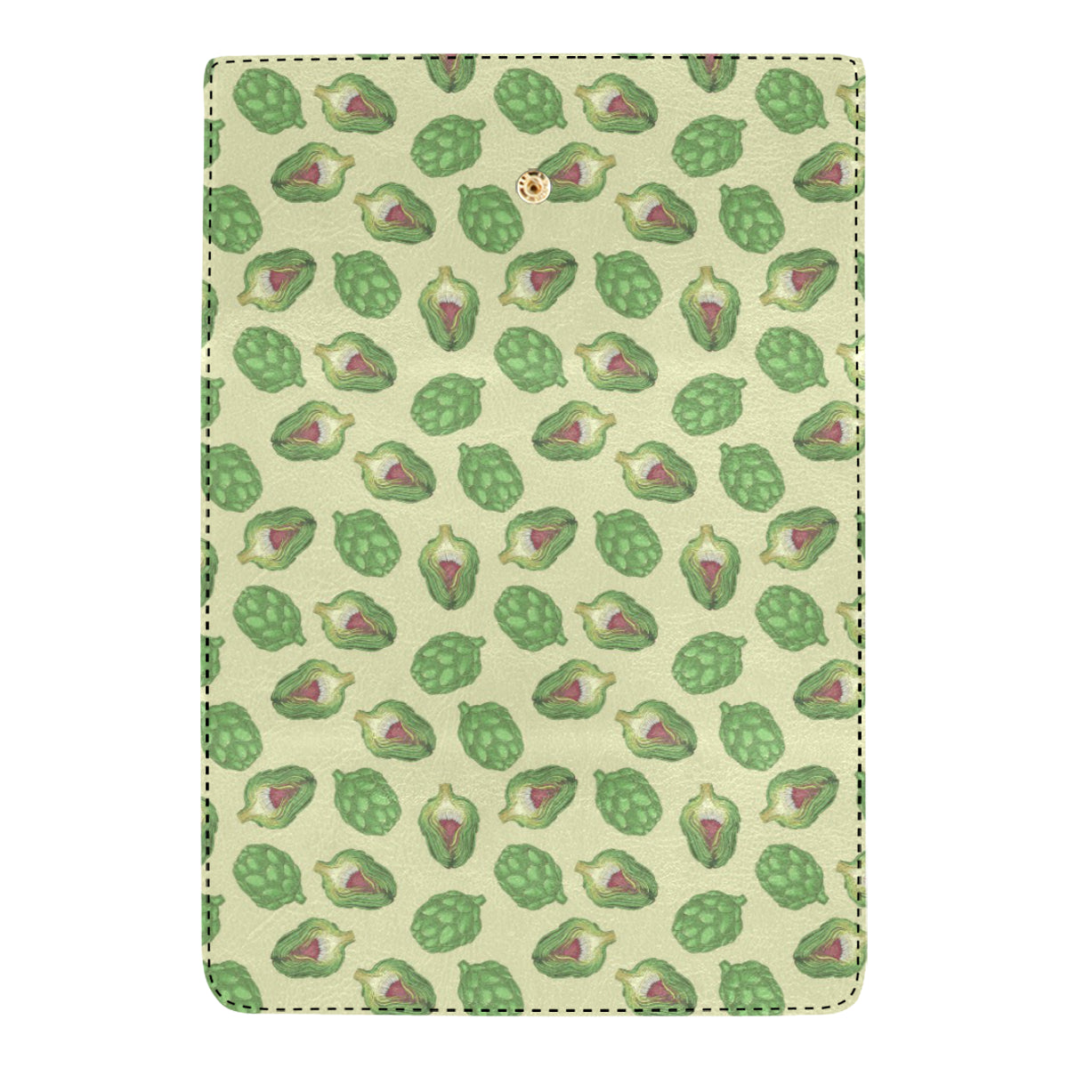 Artichoke Pattern Print Design 03 Women's Trifold Wallet