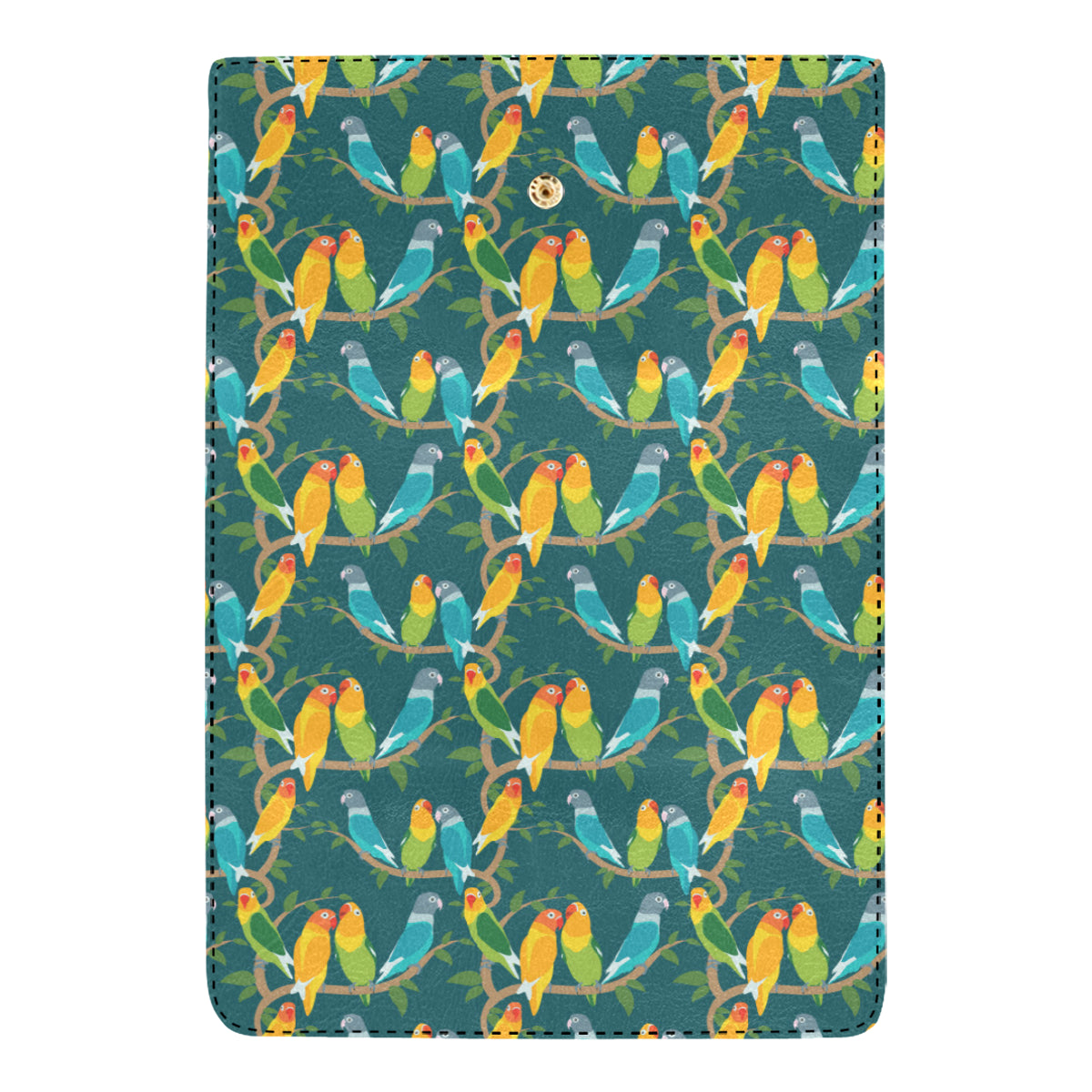 Lovebird Pattern Print Design 02 Women's Trifold Wallet