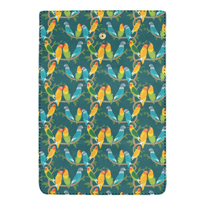 Lovebird Pattern Print Design 02 Women's Trifold Wallet