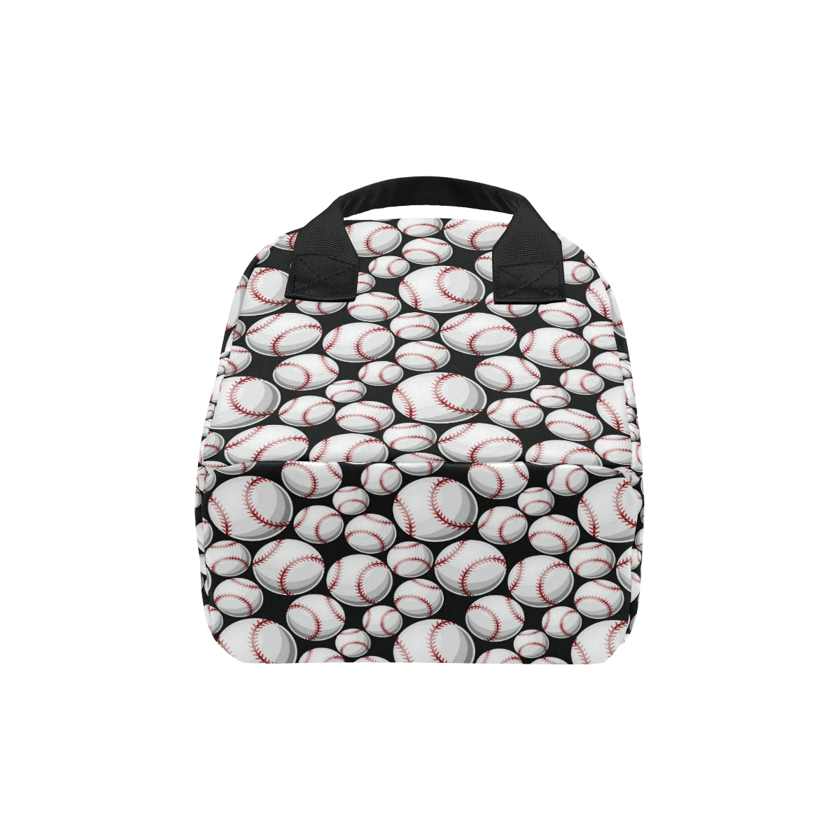 Baseball Black Background Insulated Lunch Bag