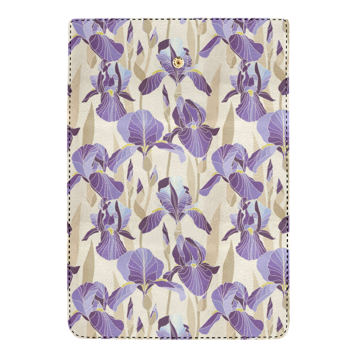 Iris Pattern Print Design IR02 Women's Trifold Wallet