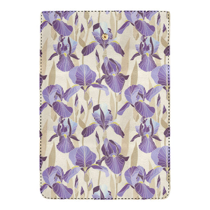 Iris Pattern Print Design IR02 Women's Trifold Wallet