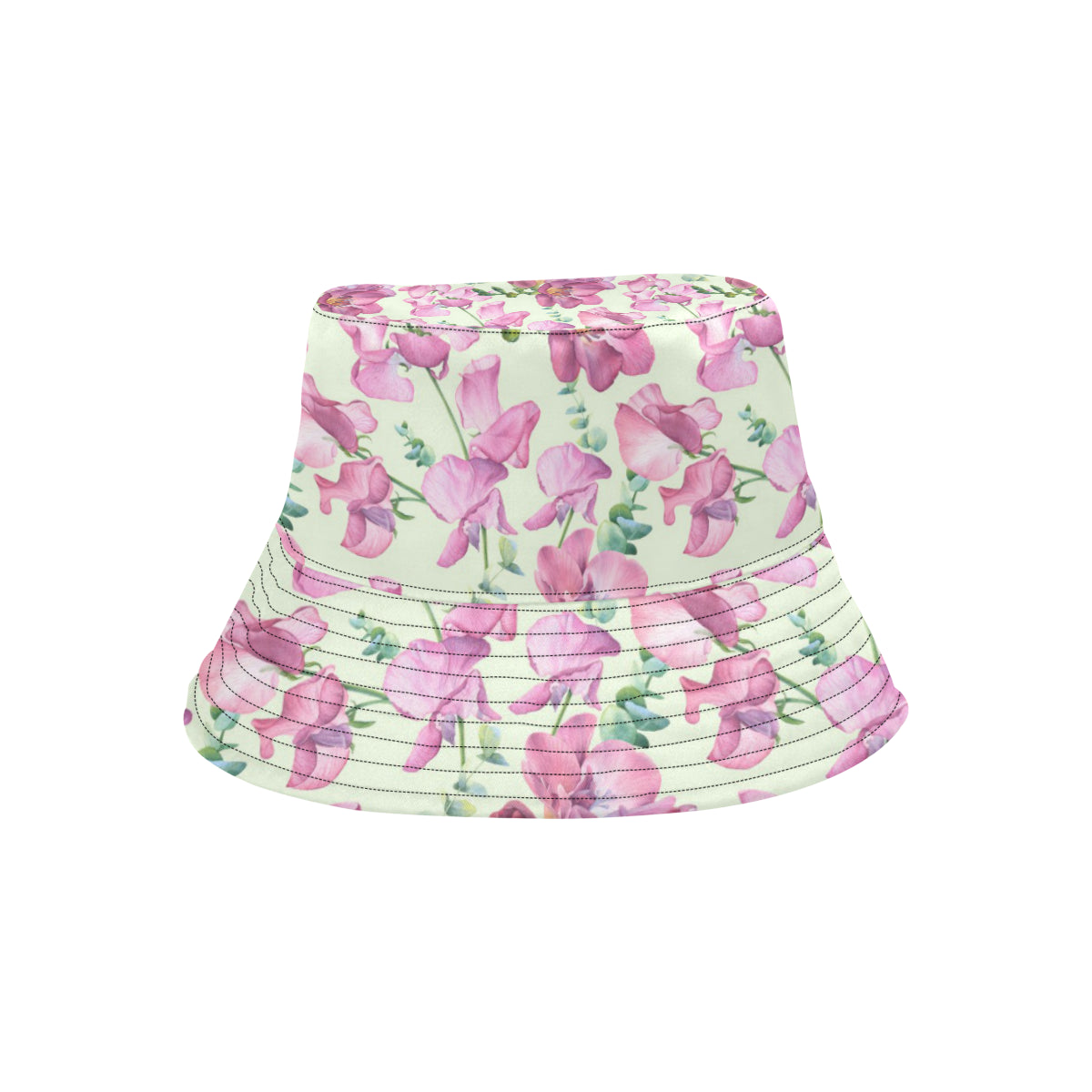 Peony Pattern Print Design PE011 Unisex Bucket Hat