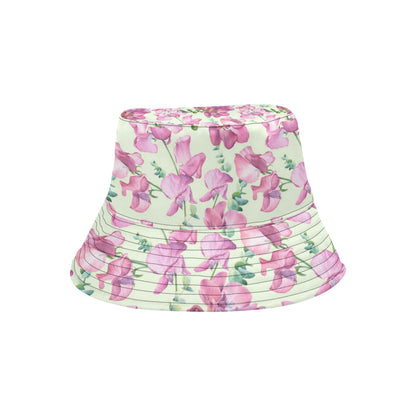 Peony Pattern Print Design PE011 Unisex Bucket Hat