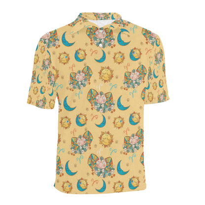 Aries Zodiac Pattern Print Design 03 Men Polo Shirt