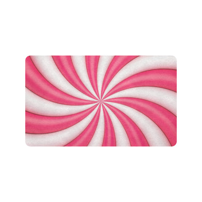 Vortex Twist Swirl Candy Print Rubber Doormat