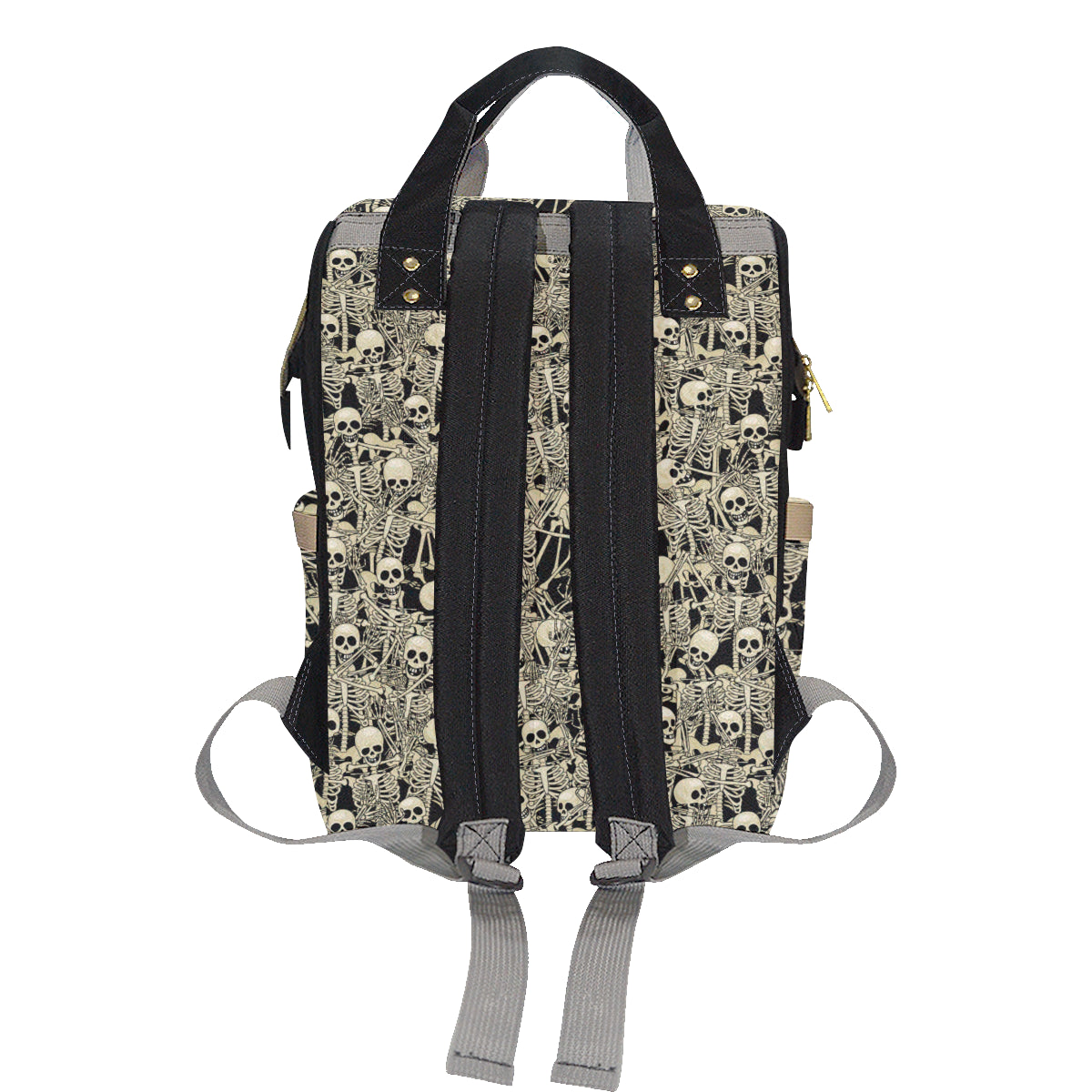 Skeleton Design Print Diaper Bag Backpack