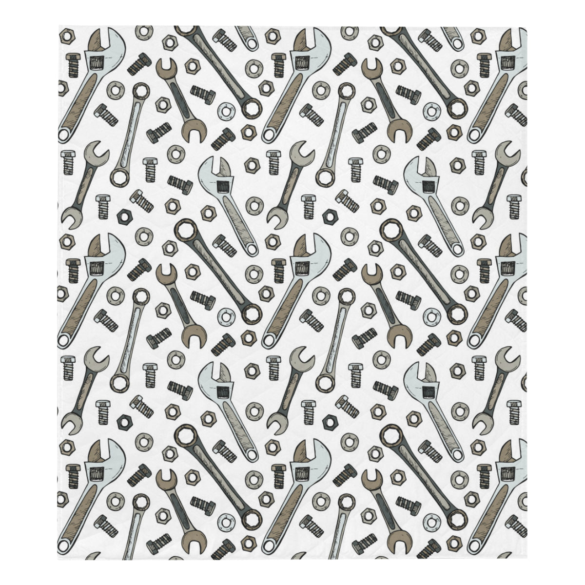 Mechanic Pattern Print Design 03 Premium Quilt