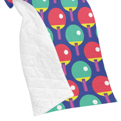 Ping Pong Pattern Print Design A03 Premium Quilt