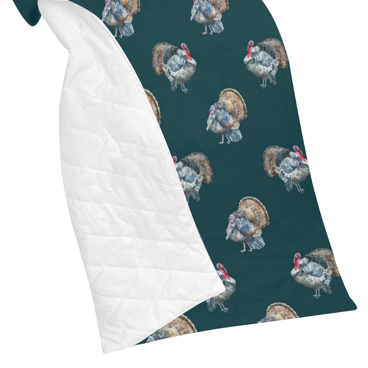 Turkey Pattern Print Design 03 Premium Quilt