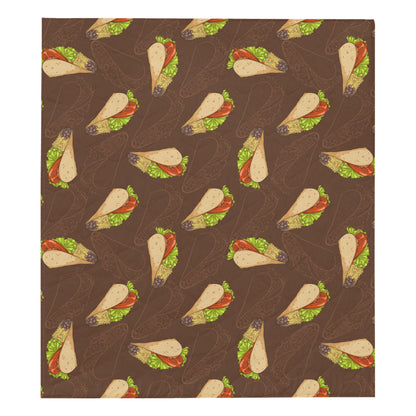Taco Pattern Print Design TC08 Premium Quilt