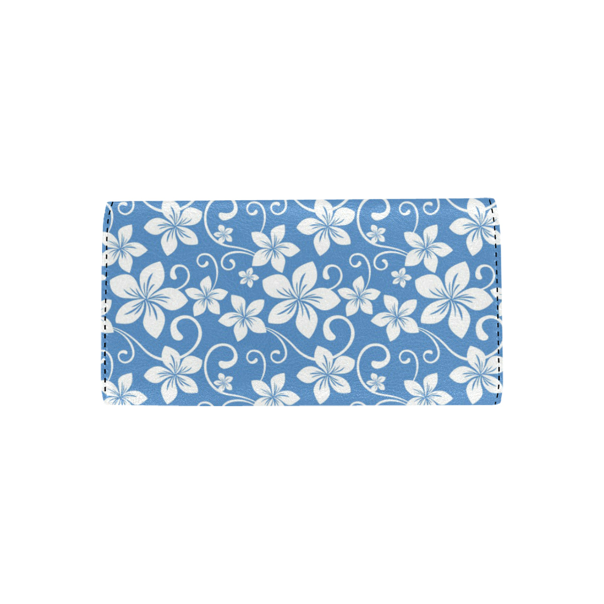 Hibiscus Pattern Print Design HB09 Women's Trifold Wallet