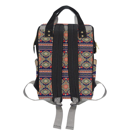 Ethnic Geometric Print Pattern Diaper Bag Backpack