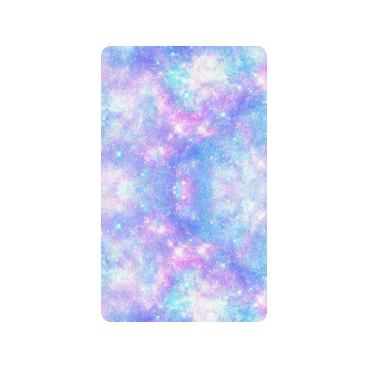 Galaxy Stardust Pastel Color Print Rubber Doormat