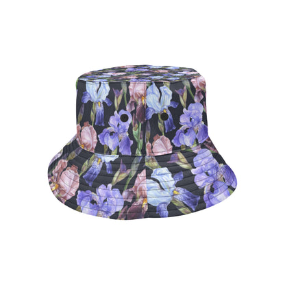 Iris Pattern Print Design IR04 Unisex Bucket Hat