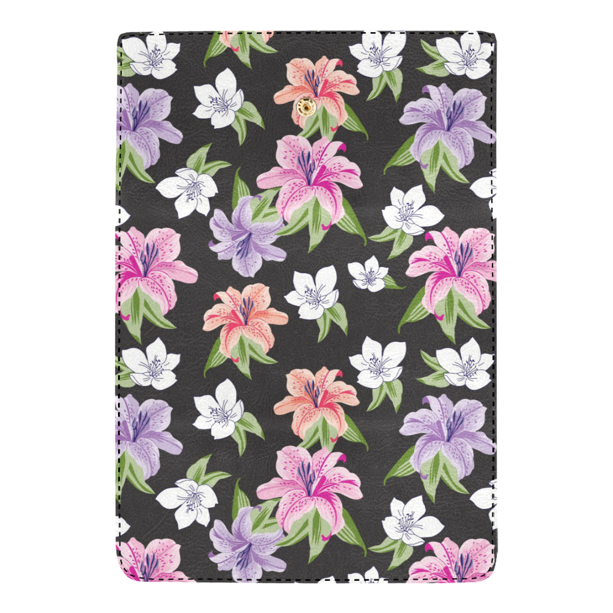 Lily Pattern Print Design LY02 Women's Trifold Wallet