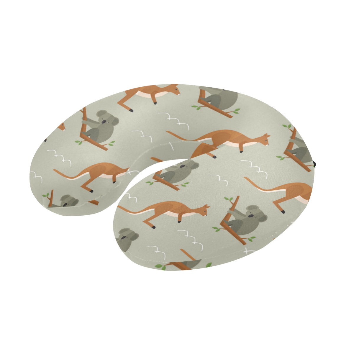 Koala Pattern Print Design 03 U-Shaped Travel Neck Pillow