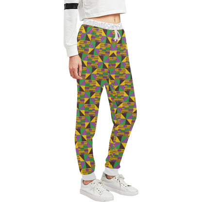 Kente Triangle Design African Print Unisex Sweatpants
