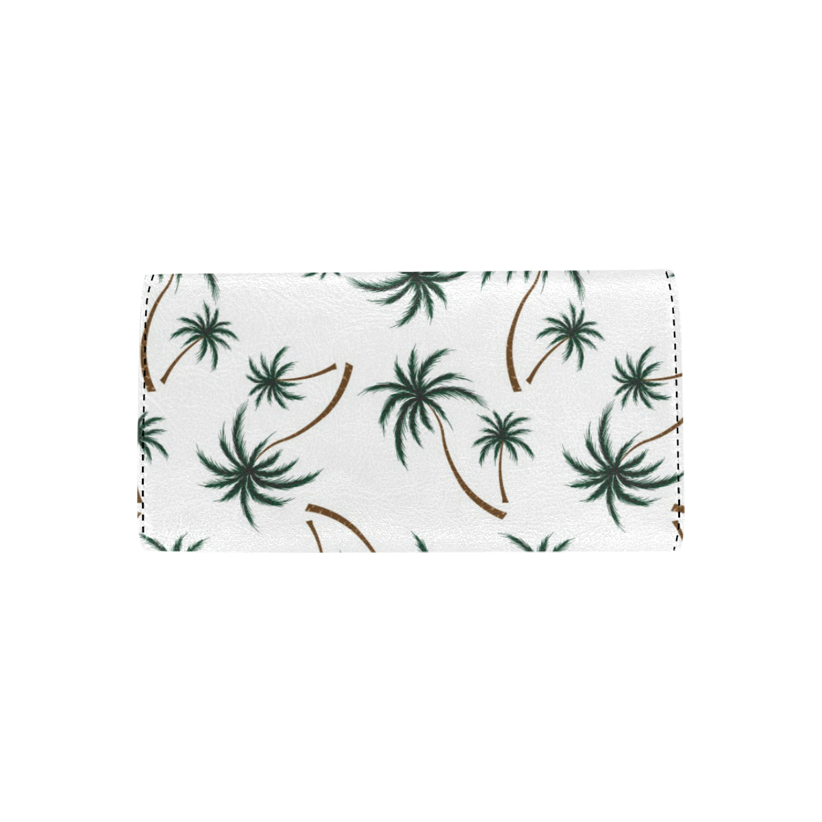 Palm Tree Pattern Print Design PT07 Women's Trifold Wallet
