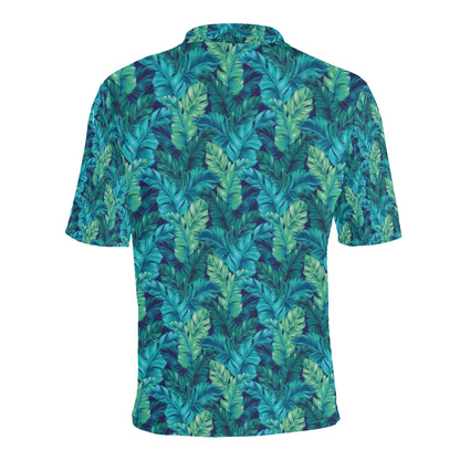 Banana Leaf Pattern Print Design 06 Men Polo Shirt