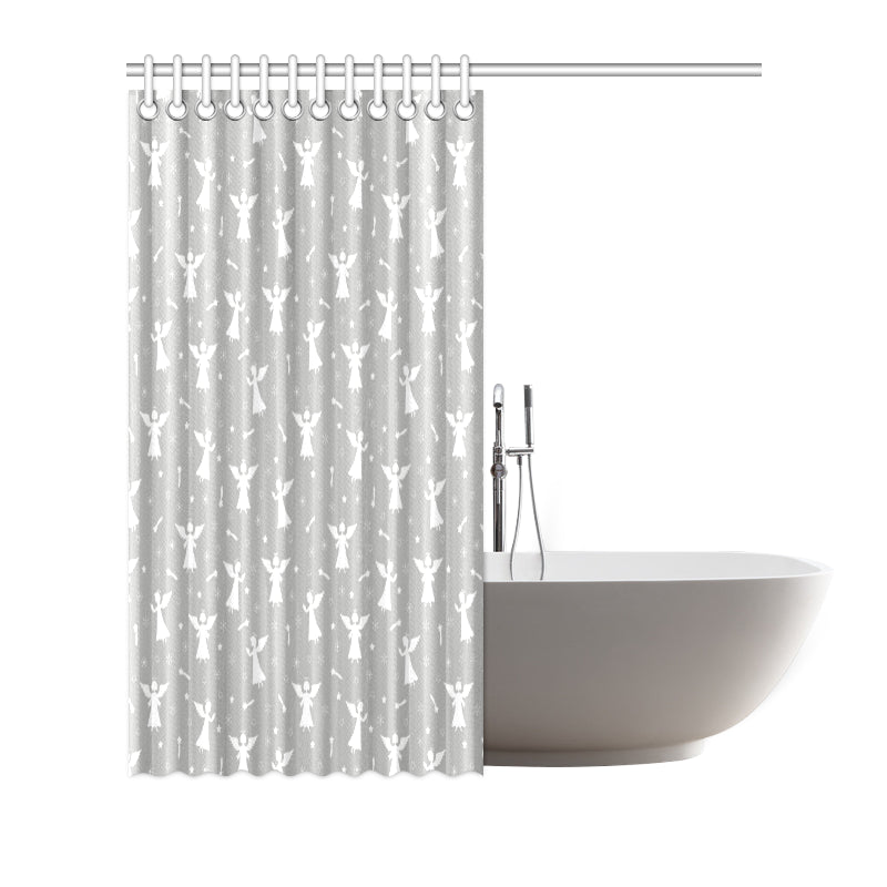 Angel Pattern Print Design 03 Shower Curtain