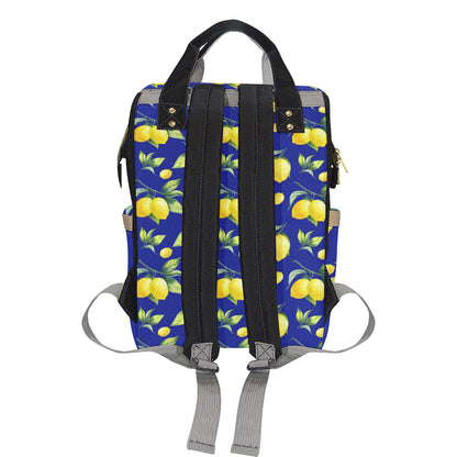 Lemon Pattern Print Design LM06 Diaper Bag Backpack