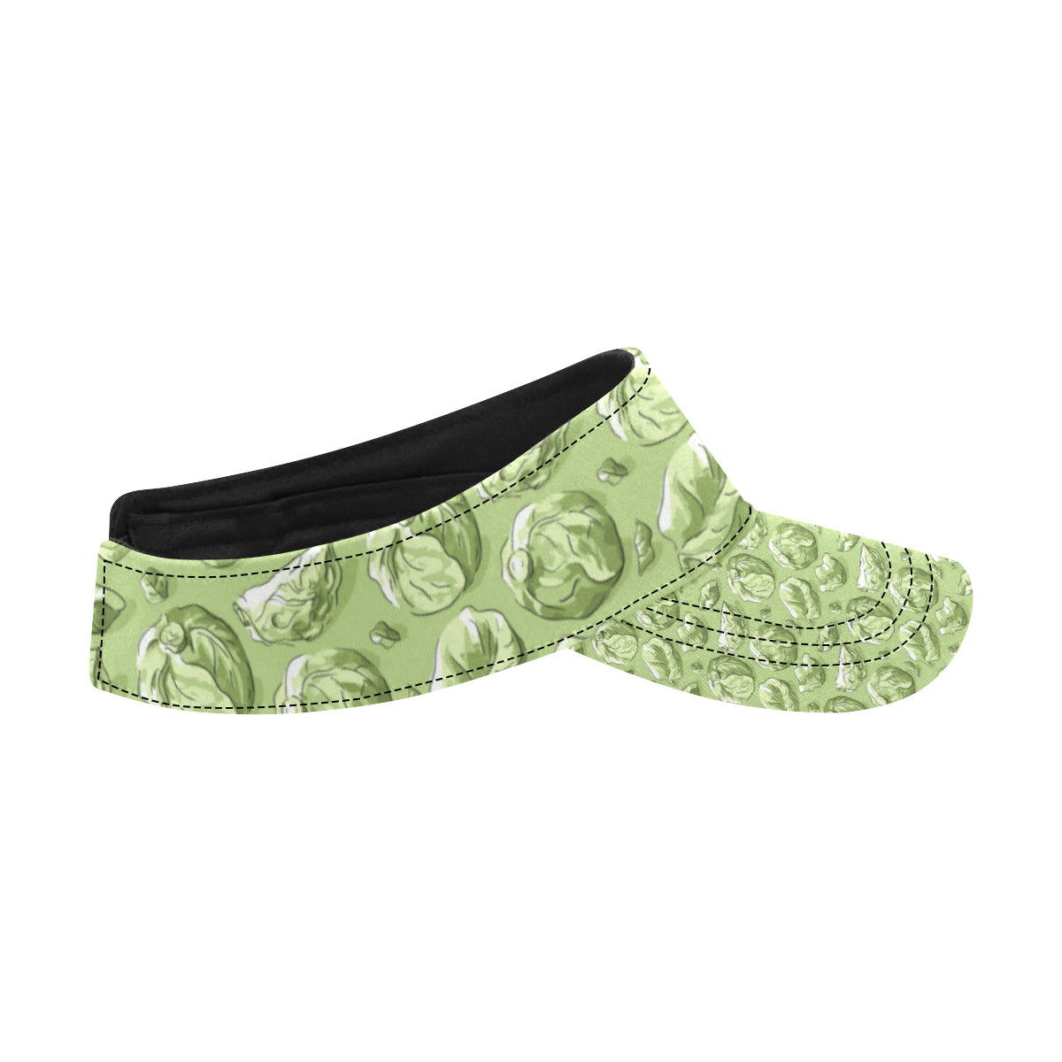 Brussels Sprouts Pattern Print Design 01 Unisex Sun Visor