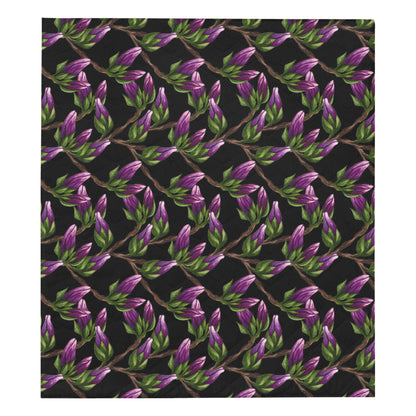 Magnolia Pattern Print Design MAG010 Premium Quilt