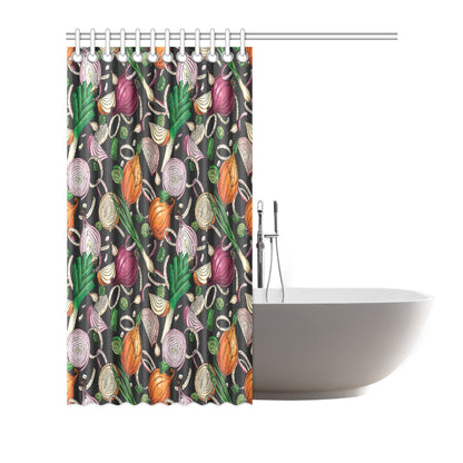 Onion Pattern Print Design A03 Shower Curtain