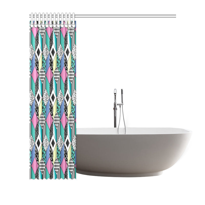 90s Pattern Print Design 3 Shower Curtain