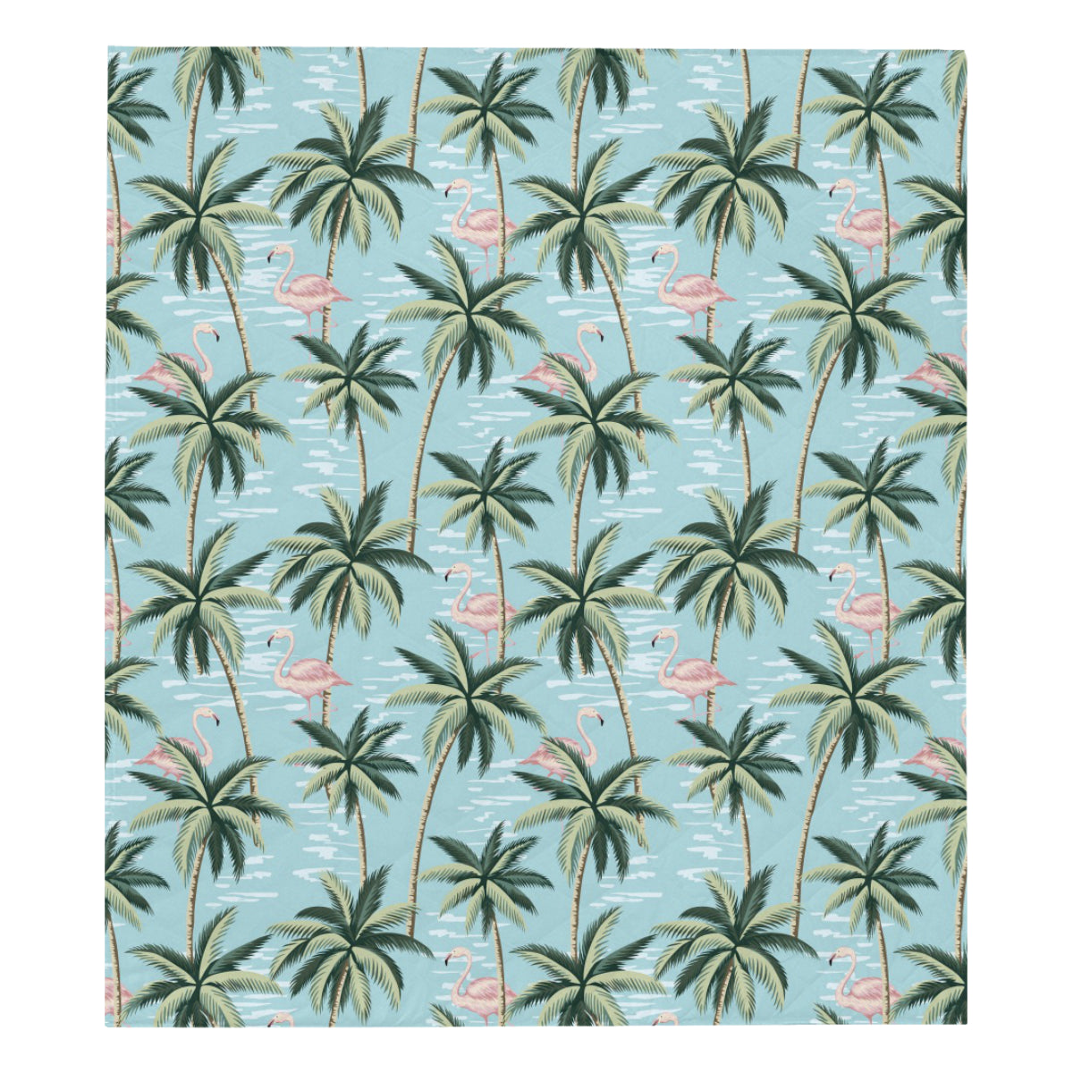 Palm Tree Pattern Print Design PT05 Premium Quilt