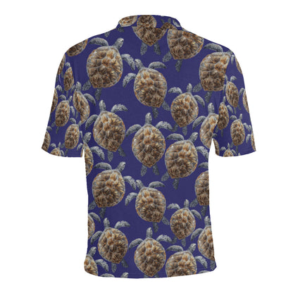 Sea Turtle Pattern Print Design T05 Men Polo Shirt