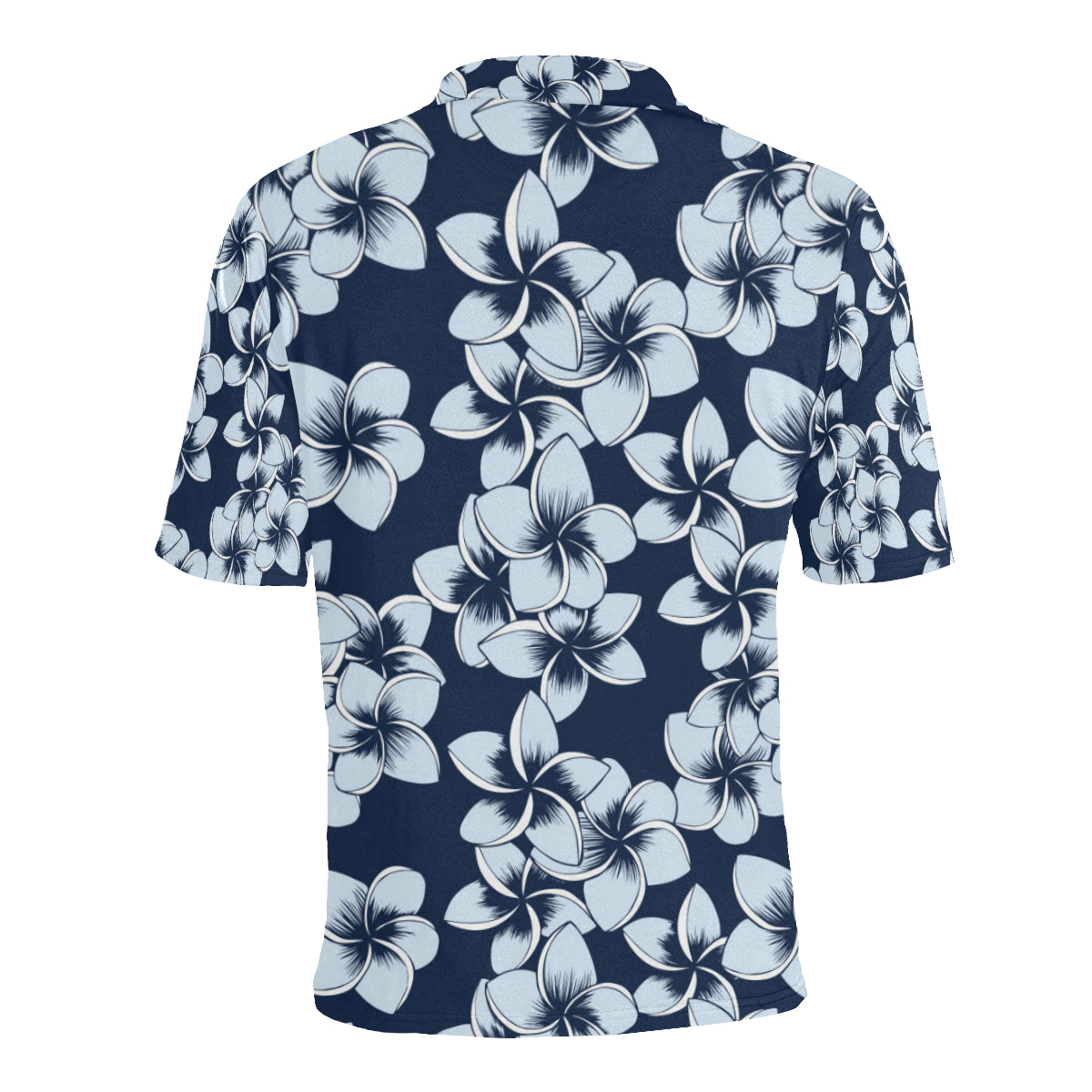 Plumeria Pattern Print Design A02 Men Polo Shirt