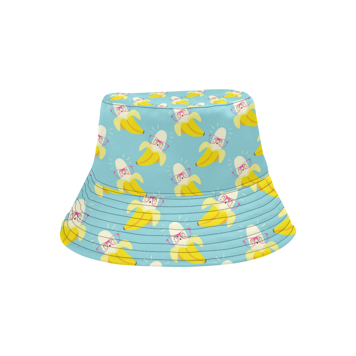 Banana Pattern Print Design BA07 Unisex Bucket Hat