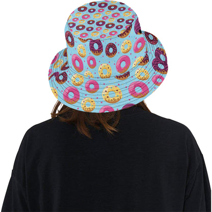 Donut Pattern Print Design DN07 Unisex Bucket Hat