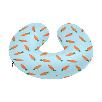 Carrot Pattern Print Design 03 U-Shaped Travel Neck Pillow