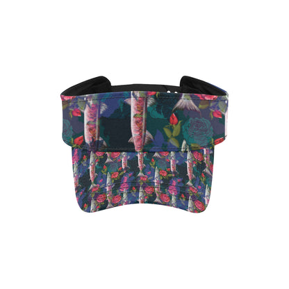 Barracuda with Folwer Pattern Print Design 01 Unisex Sun Visor