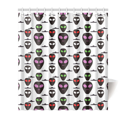 Alien Pattern Print Design 06 Shower Curtain