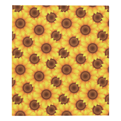 Sunflower Pattern Print Design SF07 Premium Quilt
