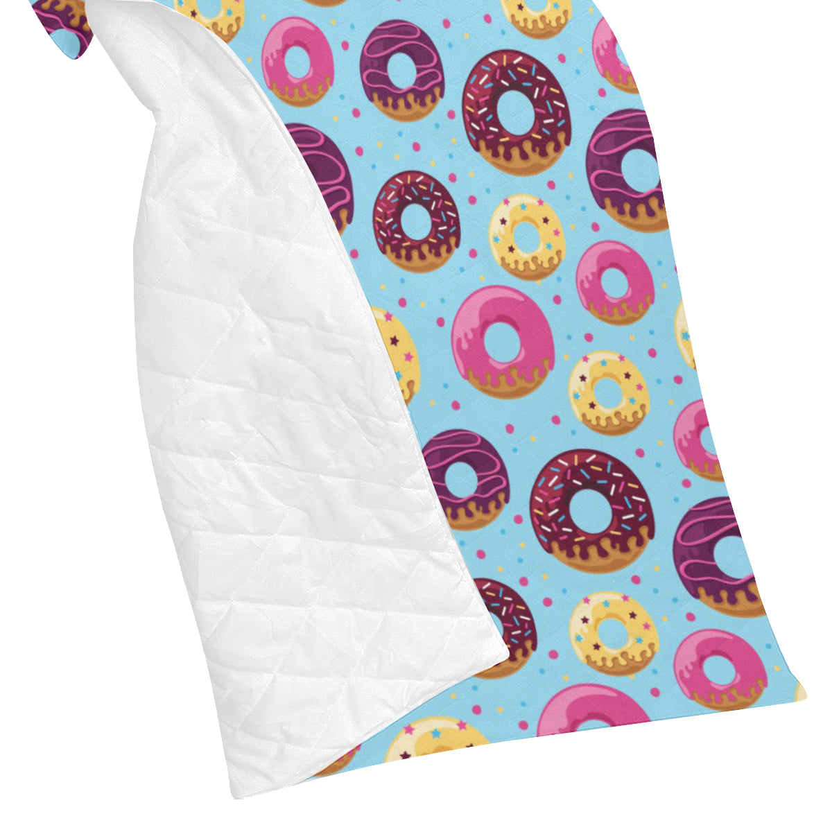 Donut Pattern Print Design DN07 Premium Quilt