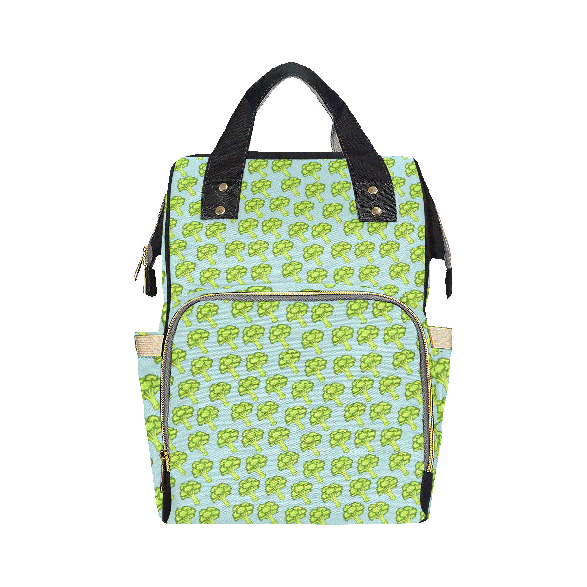 Broccoli Pattern Print Design 02 Diaper Bag Backpack