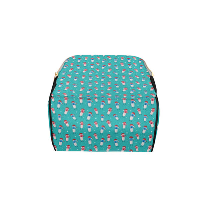 Pill Pattern Print Design A03 Diaper Bag Backpack