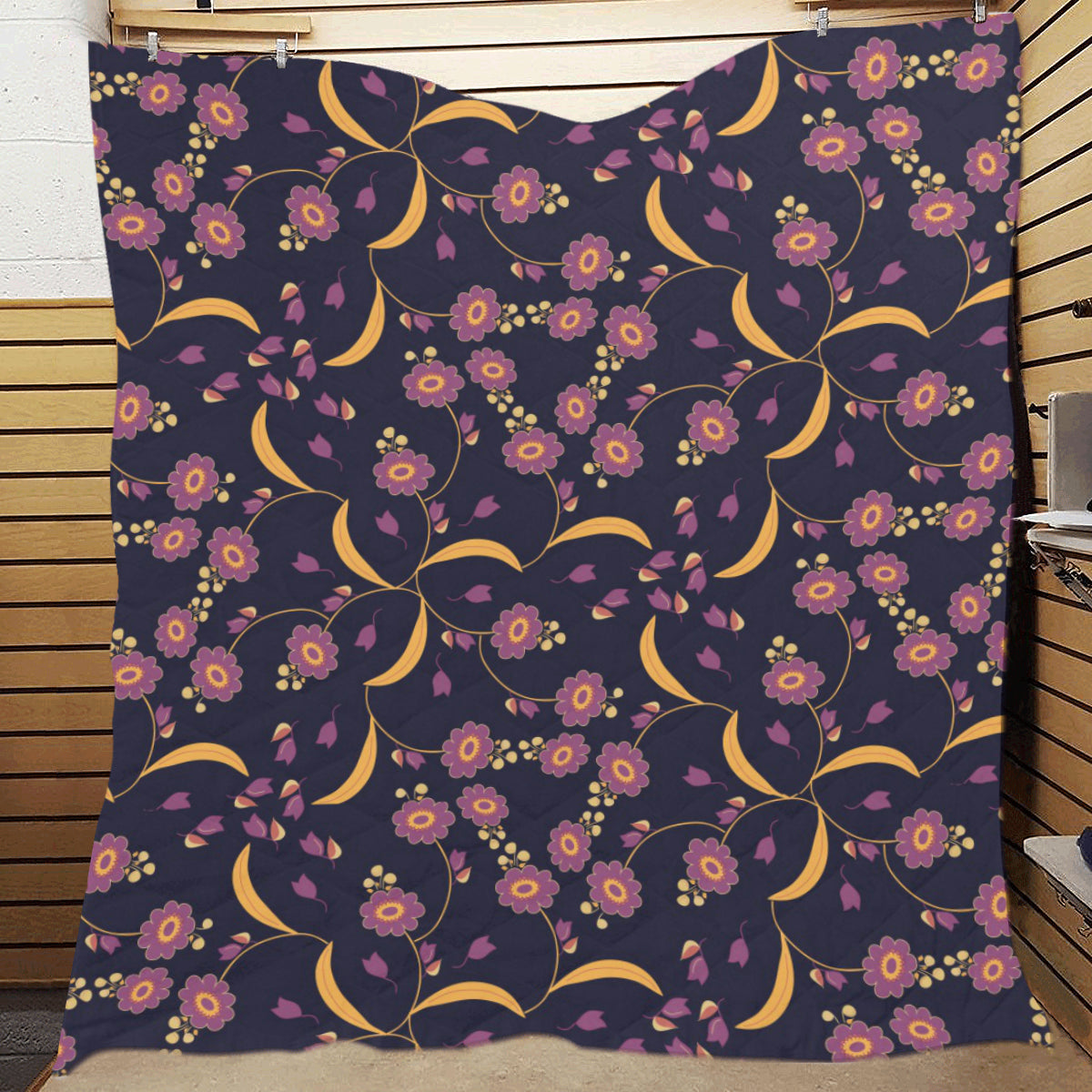 Anemone Pattern Print Design AM012 Premium Quilt