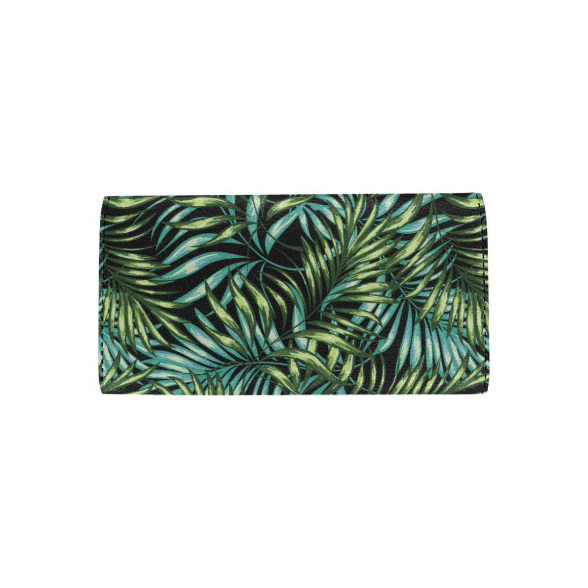 Tropical Flower Pattern Print Design TF08 Women's Trifold Wallet