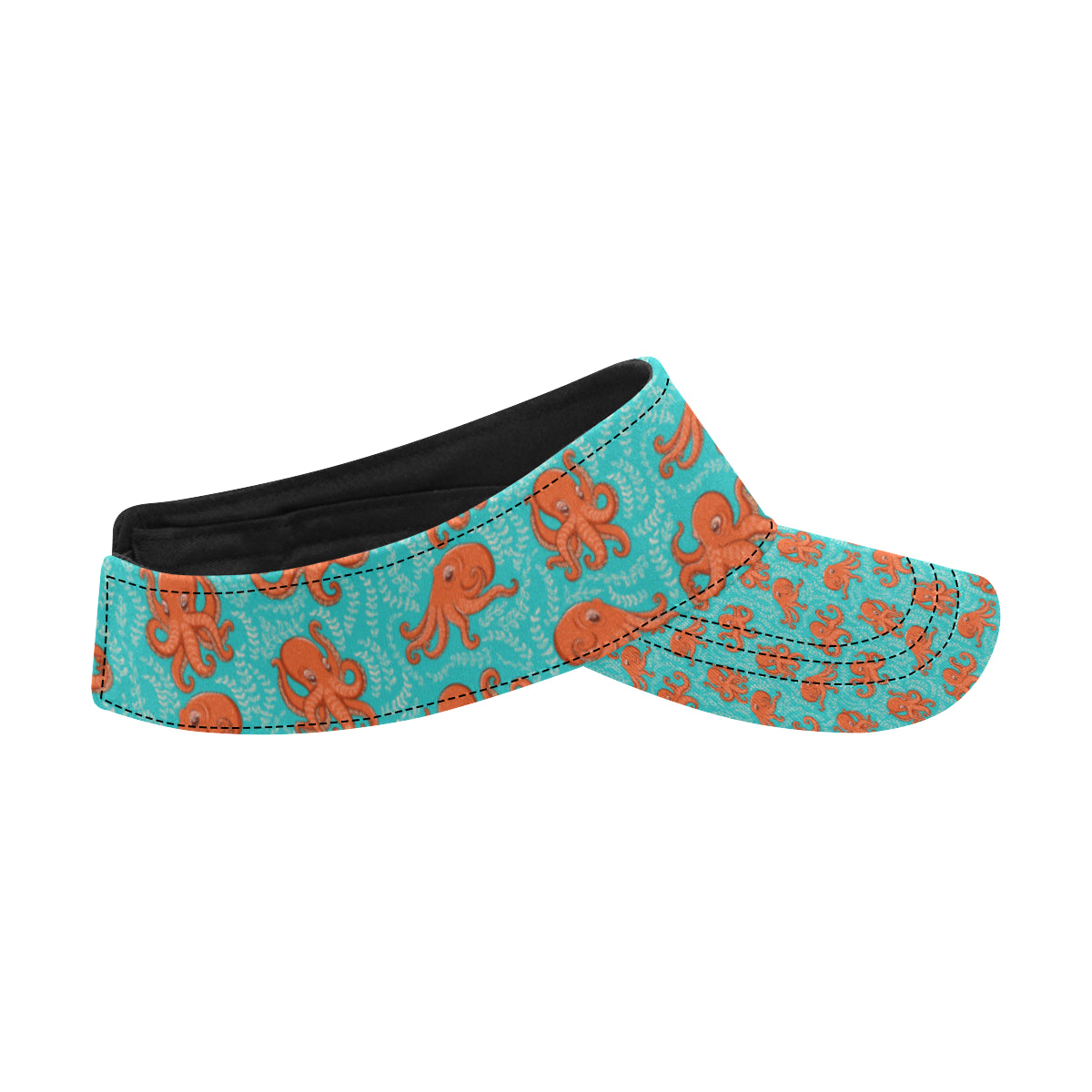 Octopus Cartoon Design Print Themed Unisex Sun Visor